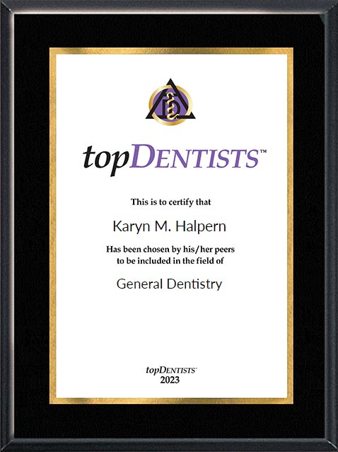 Dr. Halpern, Top Dentist 2023